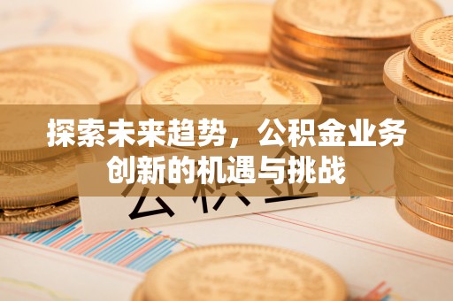 项城探索未来趋势，公积金业务创新的机遇与挑战